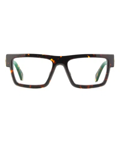Off-white Style 61 Square Eyeglasses In Brown