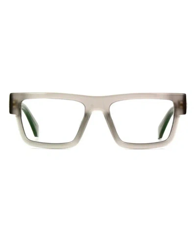 Off-white Style 61 Square Eyeglasses In Gray