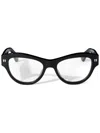 Off-white Optical Style 55 Glasses In Black
