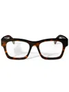 Off-white Style 78 Toiseshell-effect Glasses In Brown
