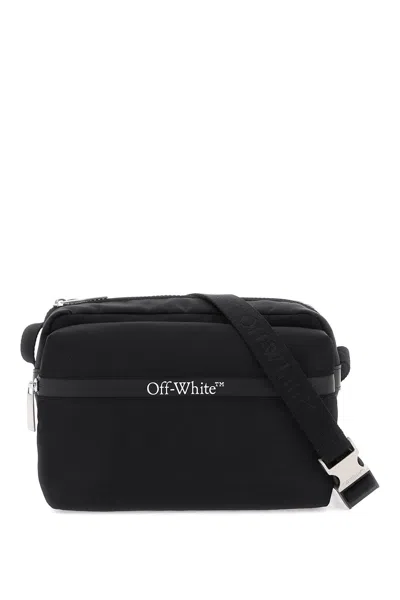 Off-white Stylish Black Outdoor Camera Handbag For Men