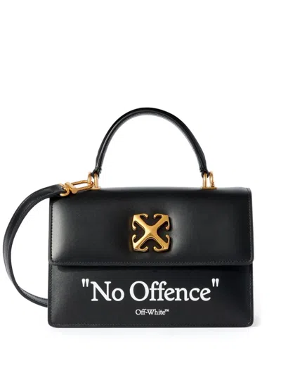 Off-white Stylish Black Top-handle Handbag For Women