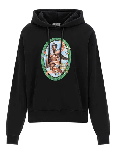 OFF-WHITE FRESCO OVAL HOODIE