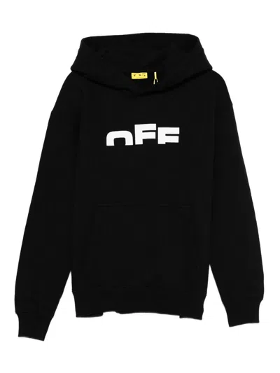 OFF-WHITE CREW NECK SWEATSHIRT WITH PRINT