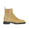 Off-white Suede Ankle Boots Men