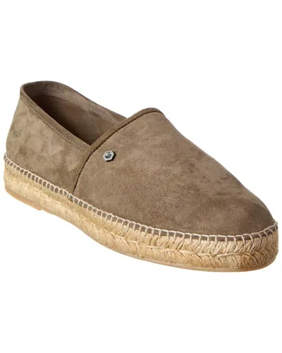 Off-white Suede Espadrille In Brown