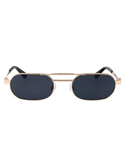 Off-white Sunglasses In Gold