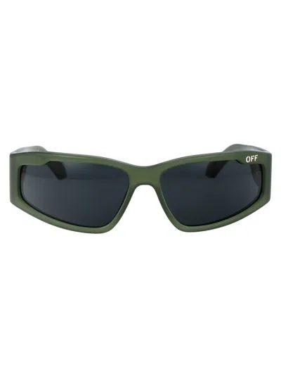 Off-white Sunglasses In 5707 Olive Green