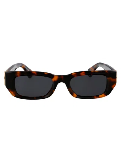 Off-white Sunglasses In Brown