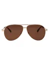 Off-white Ruston L Sunglasses In 7664 Gold Brown