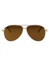 Off-white Ruston L Sunglasses In 7676 Gold Gold