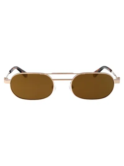 Off-white Sunglasses In 7676 Gold Gold