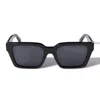 Off-white Branson Rectangular Frame Sunglasses In Black
