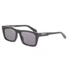 Off-white Vancouver Rectangle Acetate Sunglasses In Black