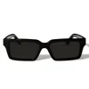 Off-white Black Glasses With Side Logo Text In Black