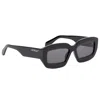 Off-white Charlotte Rectangle Acetate Sunglasses In Black