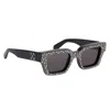 Off-white Virgil Embellished Square Acetate Sunglasses In Black