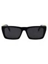 Off-white Jacob Rectangular Sunglasses In Black Dark Grey
