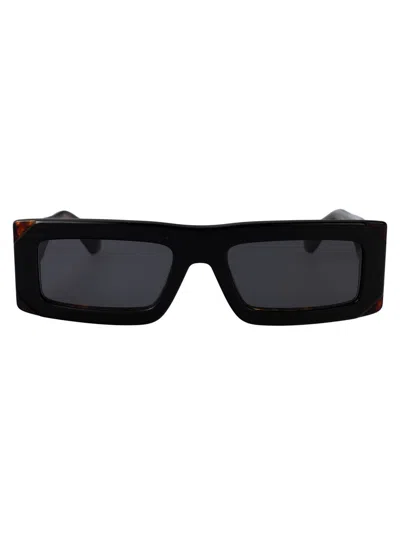 Off-white Sunglasses In Black Dark Grey