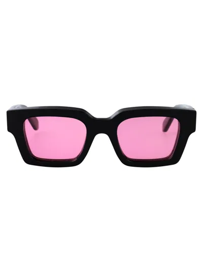 Off-white Sunglasses In Black Pink