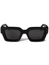 Off-white Virgil Square Frame Sunglasses In Black/logo