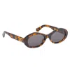 Off-white Edison Oval Acetate Sunglasses In Brown