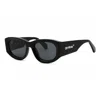 Off-white Sunglasses Cat Eye Full Rim, Black Frame And Dark Grey Lens Oeri041joan1007 In Black