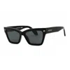 Off-white Cincinnati Dark Grey Cat Eye Ladies Sunglasses Oeri110 1307 54 In Black