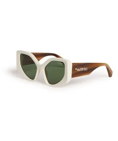 Off-white Denver Beveled Acetate Butterfly Sunglasses In Crl