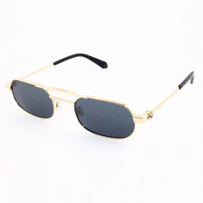 Off-white Sunglasses In Gold