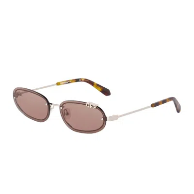 Off-white Sunglasses In Gold