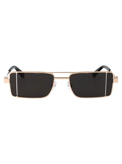 Off-white Sunglasses In Gold Dark Grey