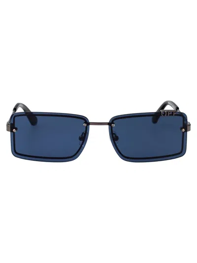 Off-white Sunglasses In Gunmetal Blue