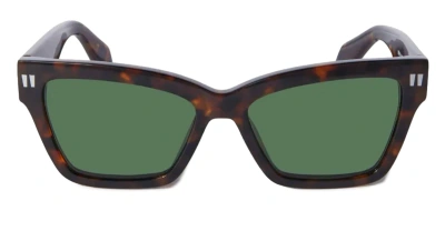 Off-white Cincinnati - Havana / Green Sunglasses In Multi