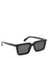 Off-white Tucson - Oeri113 Sunglasses In Black Dark Grey
