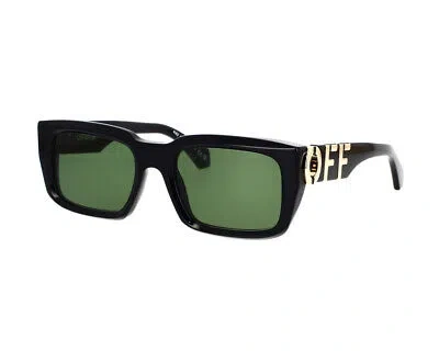 Pre-owned Off-white Sunglasses Oeri125 Hays 1055 Black Black Green Men Women