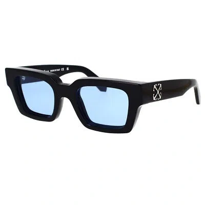 Pre-owned Off-white Sunglasses Oeri126 Virgil 1040 Black Black Light Blue Men Women