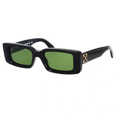 Pre-owned Off-white Sunglasses Oeri127 Arthur 1055 Black Black Green Men Women