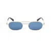 Off-white Vaiden Oval-frame Sunglasses In Oro/blu