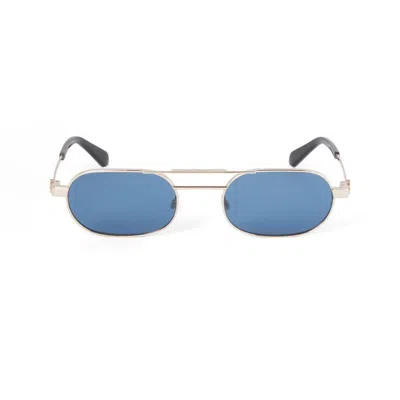 Off-white Vaiden Oval-frame Sunglasses In Black