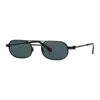 Off-white Sunglasses Oval Full Rim, Black Frame And Dark Grey Lens Oeri123vaiden1007 In Black