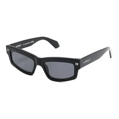 Off-white Sunglasses Rectangle Full Rim, Black Frame And Dark Grey Lens Oeri135miramar1007