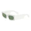 Off-white Cary Rectangular Sunglasses In Green