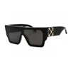 Off-white Rectangular Sunglasses In Black