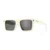 Off-white Sunglasses Square Full Rim, Black Frame And Blue Lens Oeri109lawton1045 In White