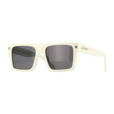 Off-white Sunglasses Square Full Rim, Black Frame And Blue Lens Oeri109lawton1045 In White