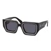 Off-white Sunglasses Square Full Rim, Blue Frame And Dark Grey Lens Francisco4507 In Black