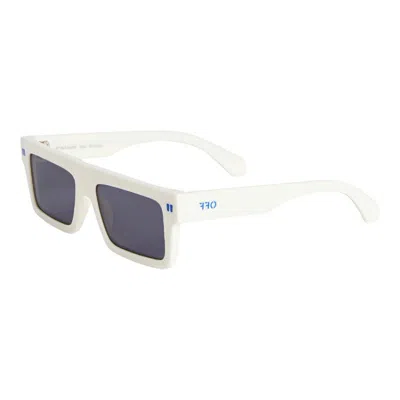 Off-white Sunglasses Square Full Rim, White Frame And Dark Grey Lens Oeri13zchandler0107 In Brown
