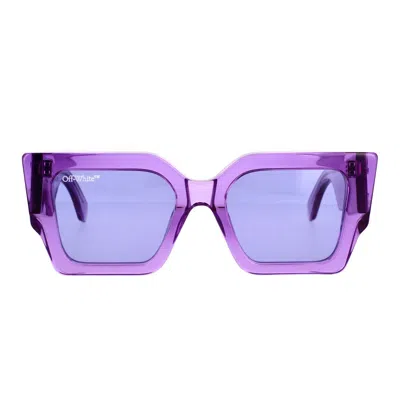 Off-white Sunglasses In Viola