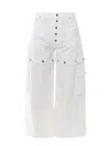 Off-white Off White Men Super Baggy Trouswer With '90s Logo In White